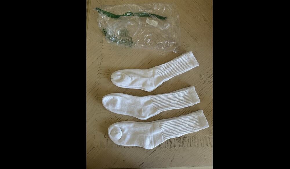 3 Pairs Men's Quarter Socks White See Images For Size